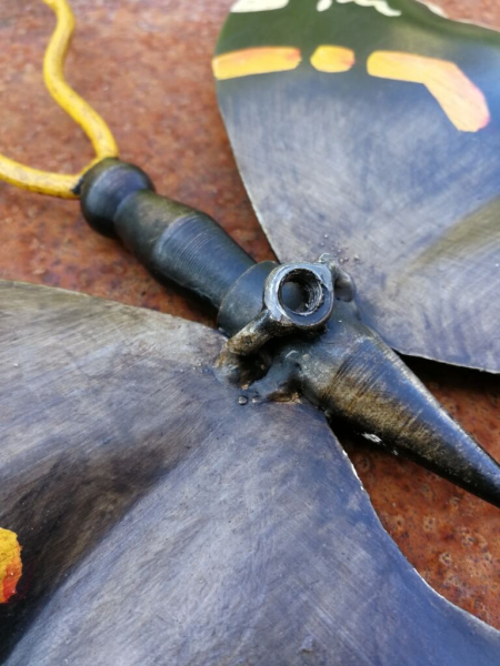 Edelrost Gartenstecker Schmetterling Admiral