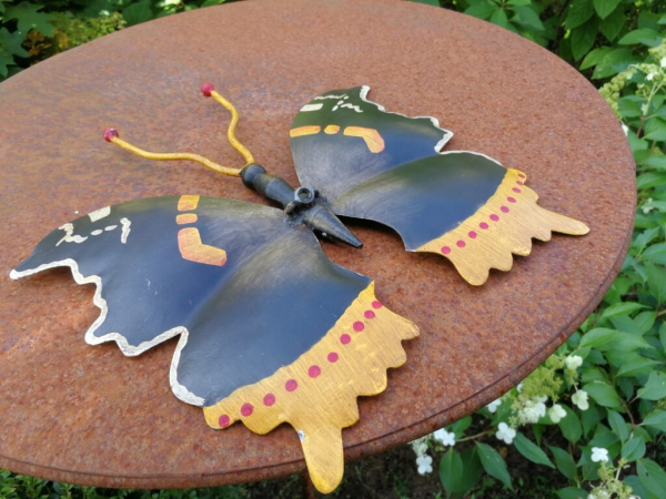 Edelrost Gartenstecker Schmetterling Admiral