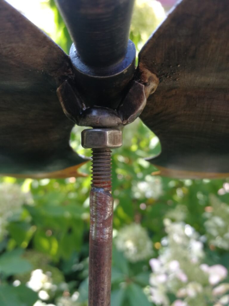 Edelrost Gartenstecker Schmetterling Yellow Cider