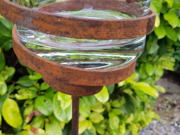 Edelrost Gartenstecker Windlicht Nebida