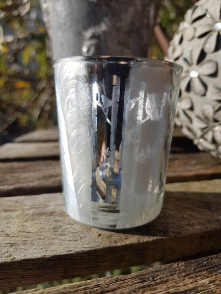 Glaswindlicht grau-silber