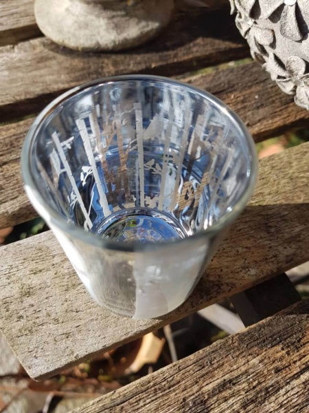 Glaswindlicht grau-silber