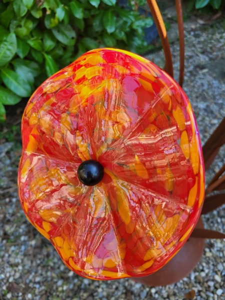 Edelrost Glasblume Farbentraum