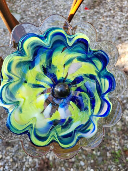 Edelrost Glasblume Farbentraum