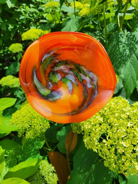 Edelrost Glasblume Antigua, orange