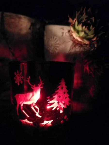 Glaswindlicht rot