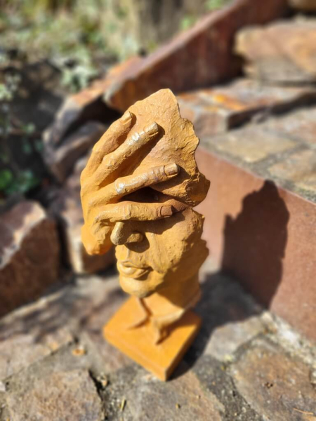 Gusseisen Figur nicht sehen