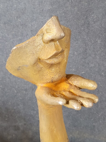 Gusseisen Gesicht Kuss