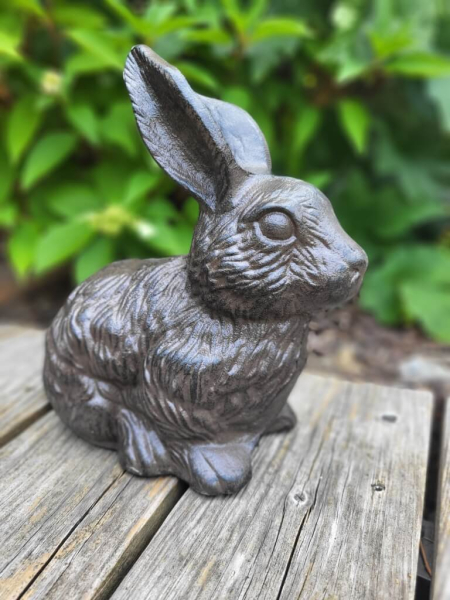 Gusseisen Hase Bonita, schwarz-braun