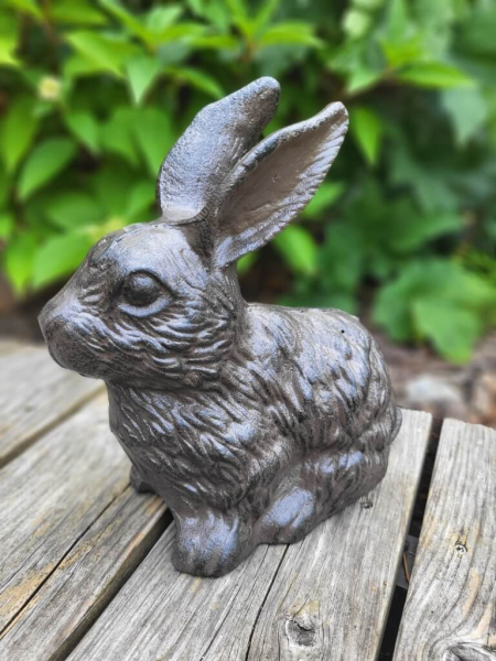 Gusseisen Hase Bonita, schwarz-braun