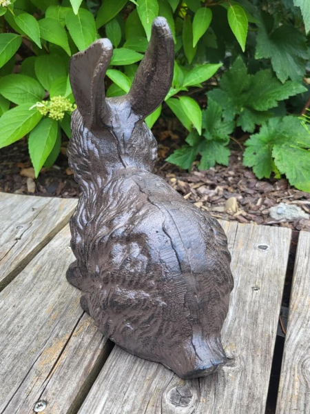 Gusseisen Hase Bonita, schwarz-braun
