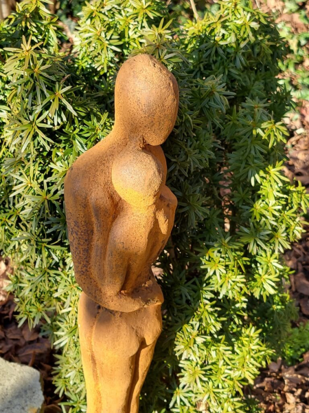 Gusseisen Skulptur Liebespaar, modern