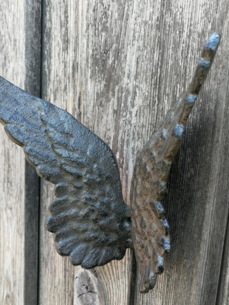 Wandhaken Engelsflügel aus Gusseisen