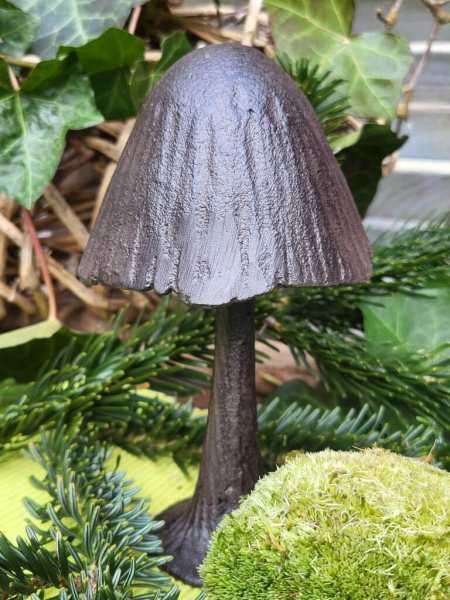 Gusseisen Pilz zum Stellen, spitzer Hut