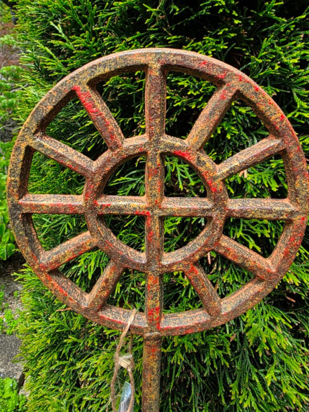 Edelrost Gusseisen Gartenstecker Hallstatt, keltisch