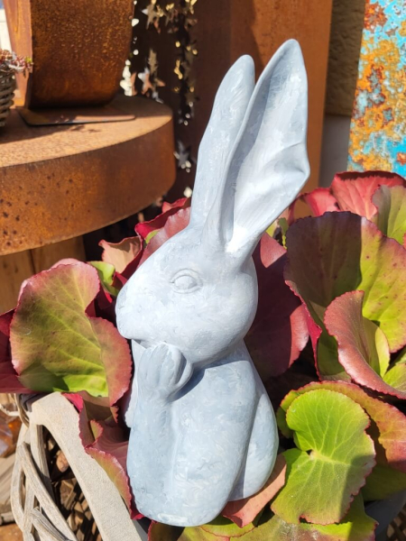 Kunststoff Hasenbüste Nicolai, Betonoptik