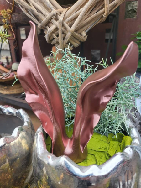 Kunststoff Hasenohren zum Stellen, kupfer