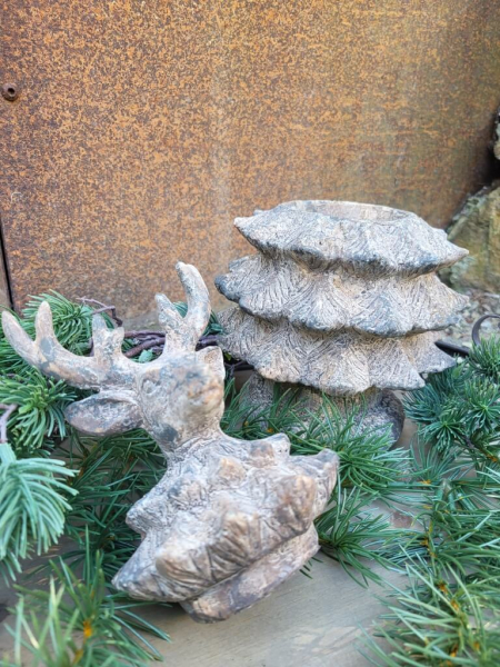 Polyresin Hirsch Weihnachtsbaum Felix, Dose