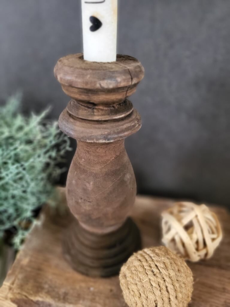 Holz-Kerzenständer Natale, für Spitzkerze
