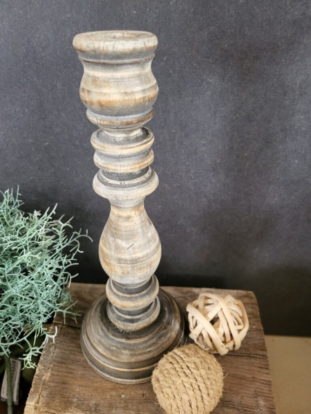 Holz-Kerzenständer Riccardo, für Spitzkerze