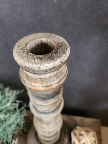 Holz-Kerzenständer Riccardo, für Spitzkerze