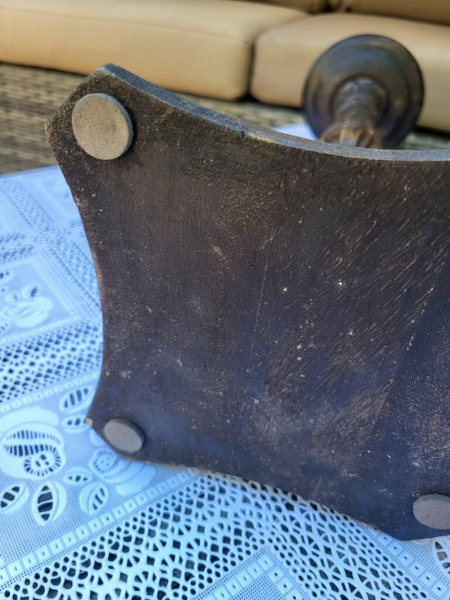 Holz Kerzenleuchter, schwarz-gold 44 cm