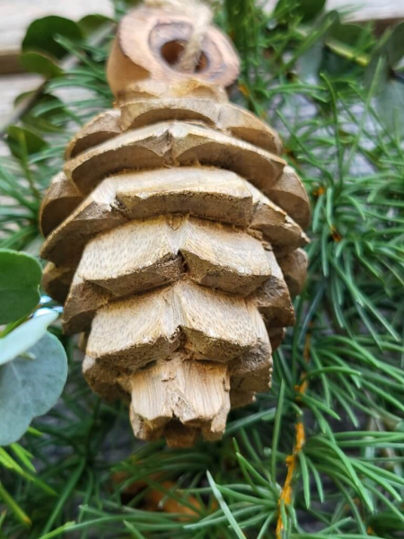 Holz Tannenzapfen