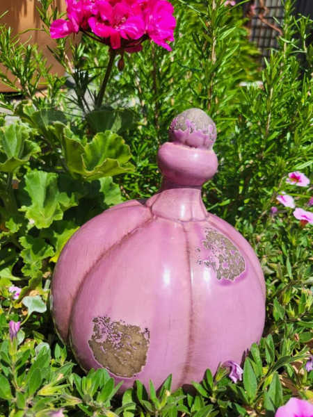 Keramik Gartenkugel pink, Nicosia