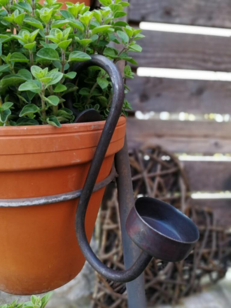 Kerzenhalter Antique zum Einhängen, schwarz