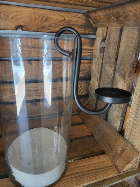 Kerzenhalter zum Einhängen, 16 cm, schwarz