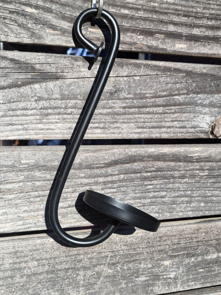 Kerzenhalter zum Einhängen, groß, schwarz