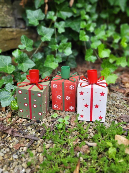 Kerzenhalter Holzgeschenk zum Stellen, für Spitzkerzen