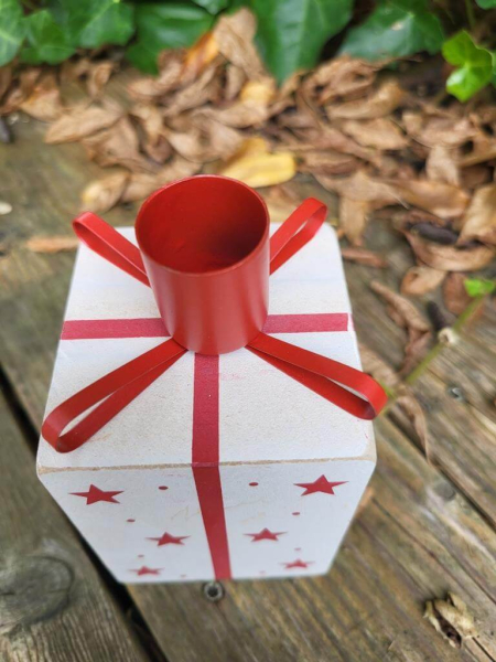 Kerzenhalter Holzgeschenk zum Stellen, für Spitzkerzen