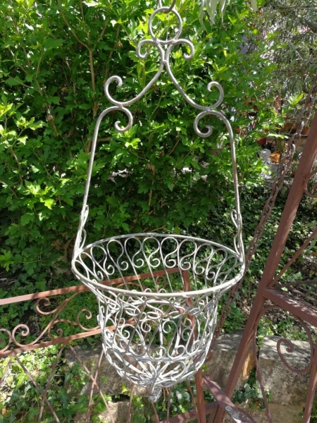 Shabby Chic Korb Silvana, grau-braun patiniert