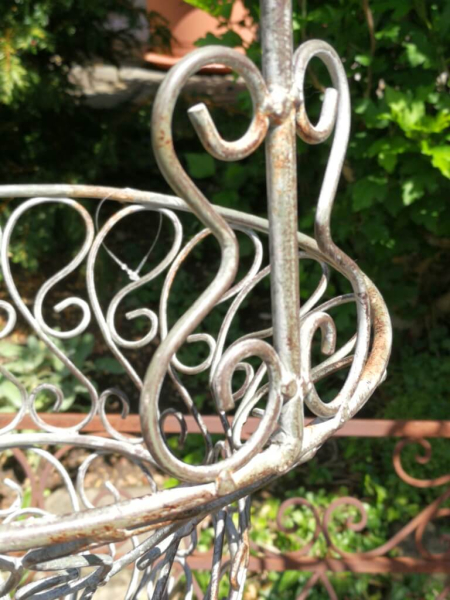 Shabby Chic Korb Silvana, grau-braun patiniert