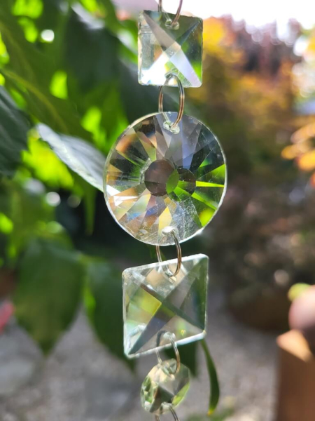 Kristall-Hänger Silex, mit Krönchen, Glas, groß