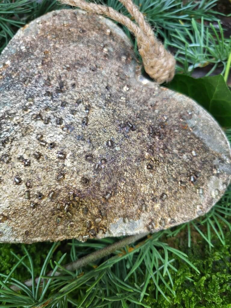 Kunststoffhänger Herz Dost, gold