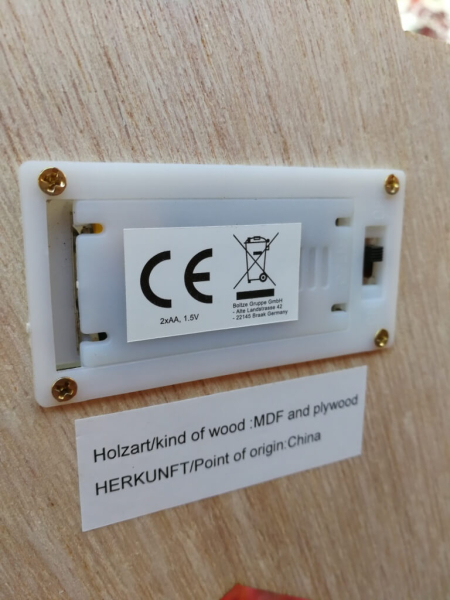 LED Holzstern Marnie, Hirsch Tanne
