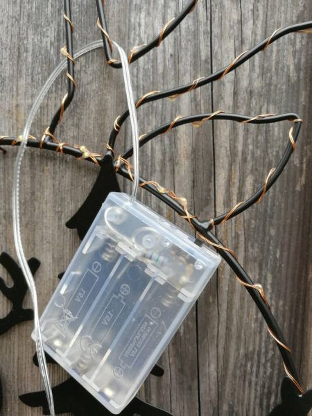 LED Kranz zwei Rentiere