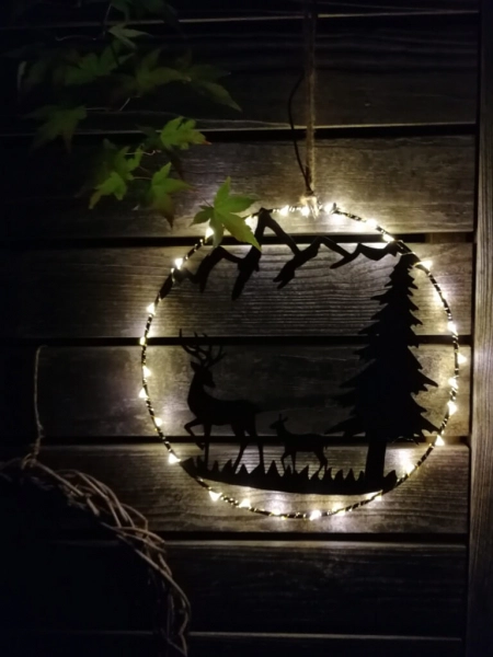 LED Ring, Reh stehend