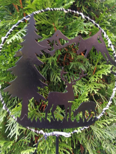 LED Gartenstecker, Reh fressend