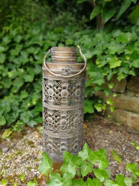 Windlicht Lento, vintage-antikgold