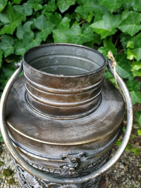 Windlicht Lento, vintage-antikgold