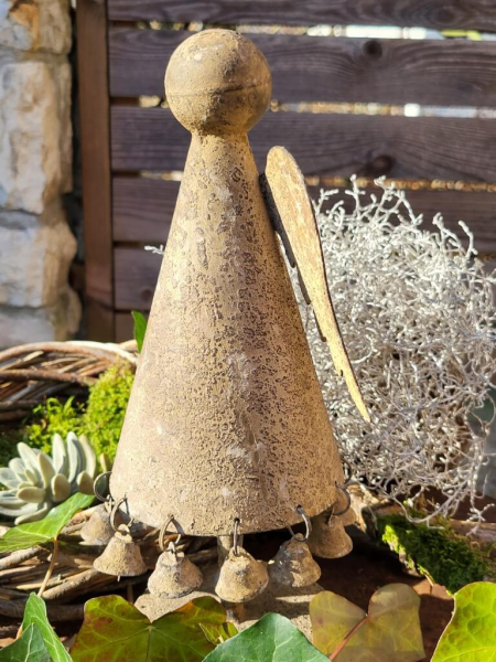 Vintage Engel Lizzy, mit Glöckchen