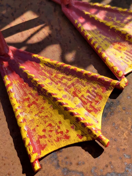 Metall Ente Wilhelmine zum Stellen