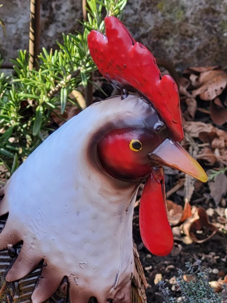 Metall Henne Hedwig zum Stellen