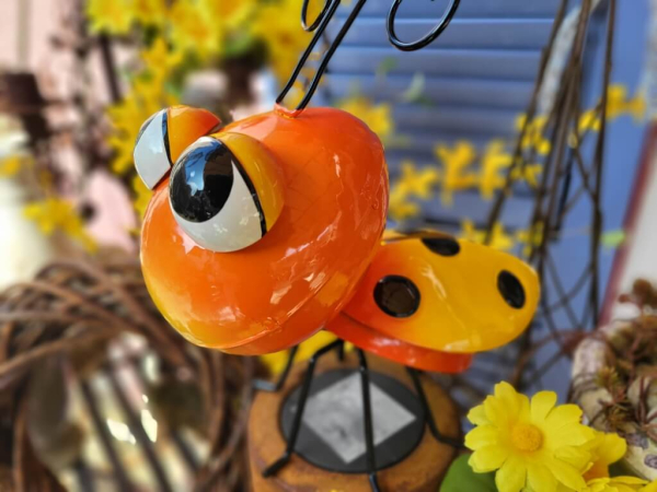 Metall Käfer, gelb-orange