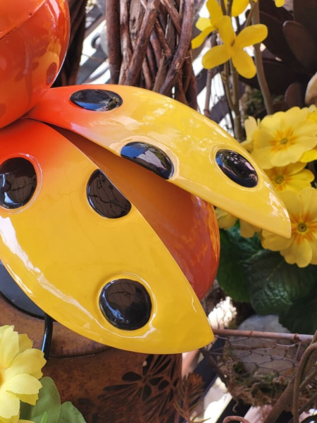 Metall Käfer, gelb-orange