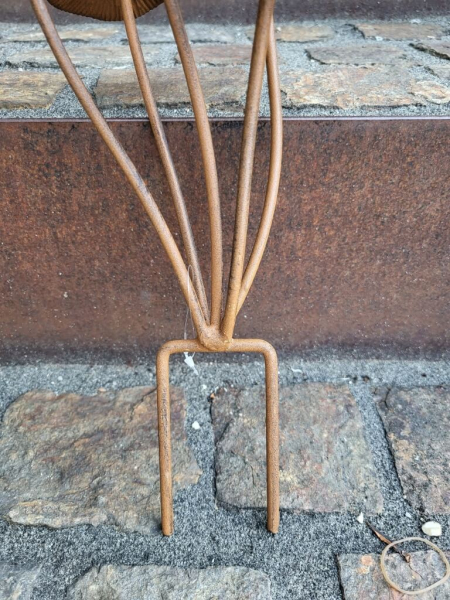 Topfstecker 5er Pilz-Gruppe, Edelrostoptik 3D