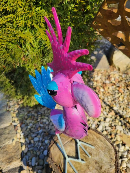 Metall Vogel Jekyll, pink